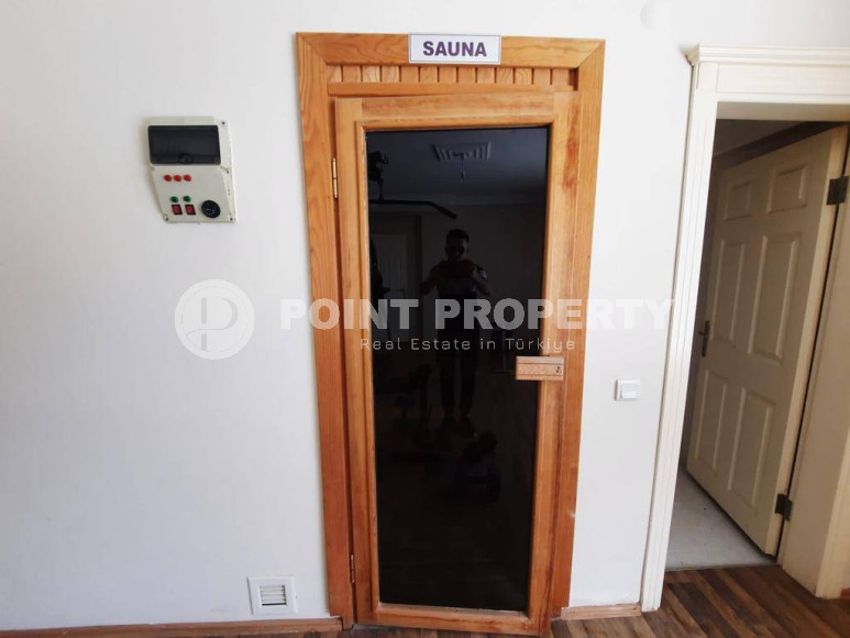 Прелестная трёхкомнатная квартира на 1 этаже комплекса городского типа, Джикджилли, Аланья-id-3205-фото-19