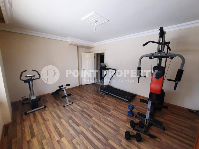 Прелестная трёхкомнатная квартира на 1 этаже комплекса городского типа, Джикджилли, Аланья-id-3205-фото-20