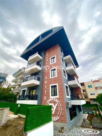 Компактная квартира 1+1 в новом доме с бассейном, Оба, Аланья-id-3208-фото-1