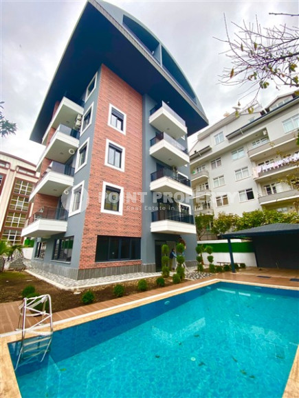 Компактная квартира 1+1 в новом доме с бассейном, Оба, Аланья-id-3208-фото-3