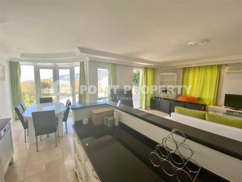 Прелестная квартира 2+1 с мебелью и видом на горы, верхняя Оба, Аланья-id-3209-фото-3