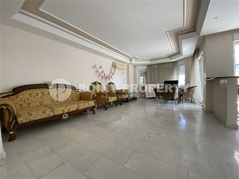 Квартира с площадью 120 м2 в районе Тосмур, Аланья, с удачным расположением на первой морской линии-id-3212-фото-15