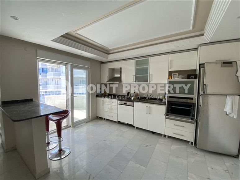 Квартира с площадью 120 м2 в районе Тосмур, Аланья, с удачным расположением на первой морской линии-id-3212-фото-19