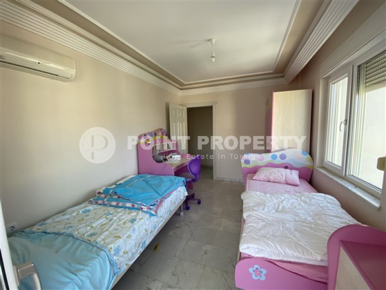 Квартира с площадью 120 м2 в районе Тосмур, Аланья, с удачным расположением на первой морской линии-id-3212-фото-23