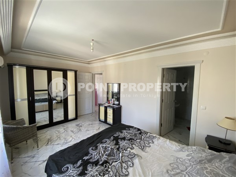 Квартира с площадью 120 м2 в районе Тосмур, Аланья, с удачным расположением на первой морской линии-id-3212-фото-26