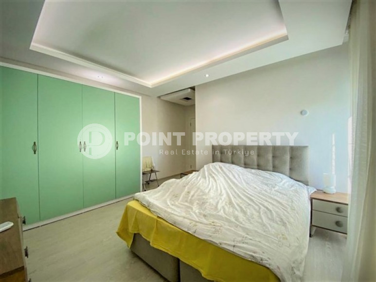 Четырёхкомнатный пентхаус 140 м2 в 250 метрах от моря, Тосмур, Аланья, с двумя балконами и террасой-id-3218-фото-6