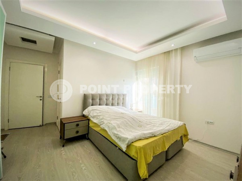 Четырёхкомнатный пентхаус 140 м2 в 250 метрах от моря, Тосмур, Аланья, с двумя балконами и террасой-id-3218-фото-8