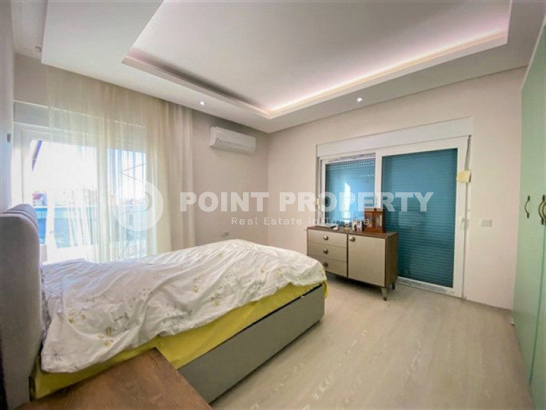 Четырёхкомнатный пентхаус 140 м2 в 250 метрах от моря, Тосмур, Аланья, с двумя балконами и террасой-id-3218-фото-13