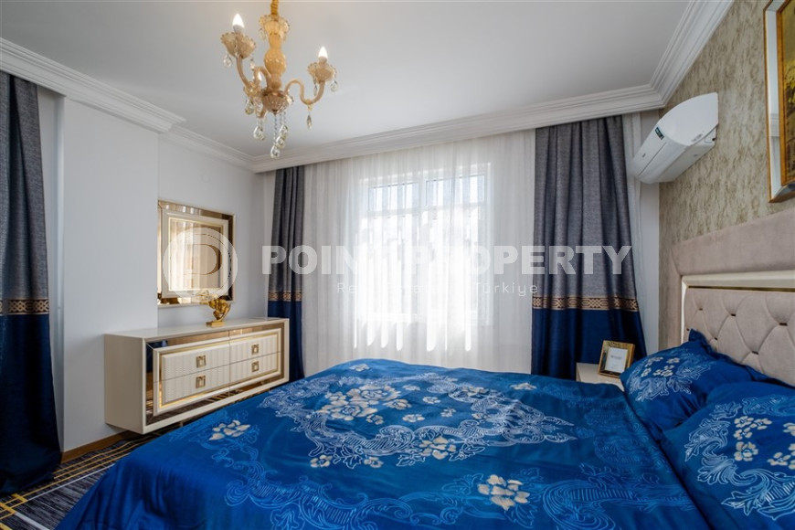 Elegant four-room apartment, 155m², with designer interior in the center of Alanya, 400m from the sea-id-1287-photo-14