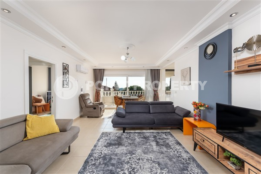 Элегантные апартаменты 2+1 с мебелью и открытым видом, Тюрклер, Аланья-id-3227-фото-5