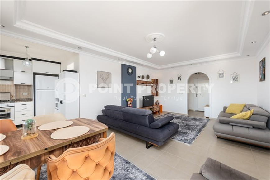 Элегантные апартаменты 2+1 с мебелью и открытым видом, Тюрклер, Аланья-id-3227-фото-6