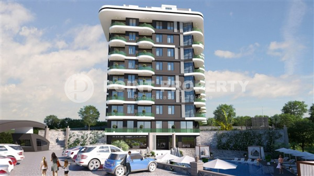 Апартаменты с двумя комнатами в строящемся комплексе в районе Демирташ, Аланья, площадью 55 м2-id-3232-фото-10