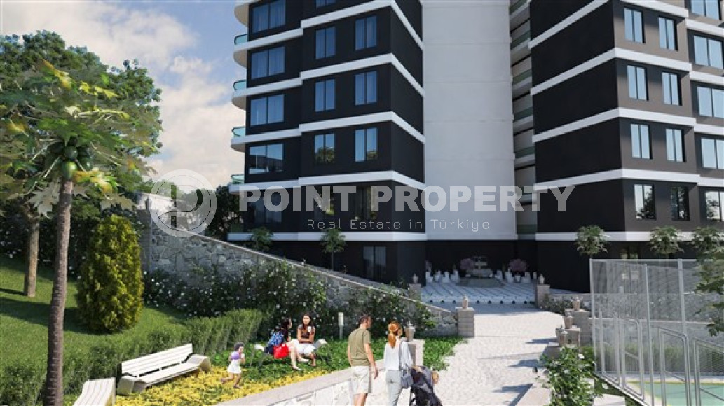 Апартаменты с двумя комнатами в строящемся комплексе в районе Демирташ, Аланья, площадью 55 м2-id-3232-фото-11