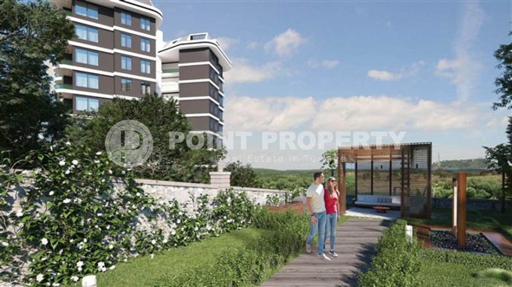 Апартаменты с двумя комнатами в строящемся комплексе в районе Демирташ, Аланья, площадью 55 м2-id-3232-фото-14