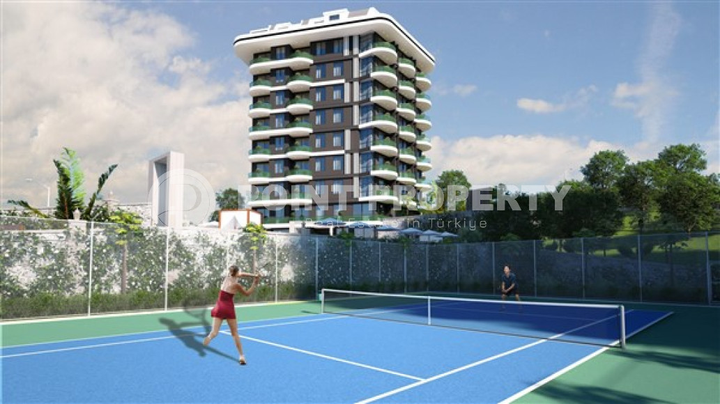 Апартаменты с двумя комнатами в строящемся комплексе в районе Демирташ, Аланья, площадью 55 м2-id-3232-фото-15