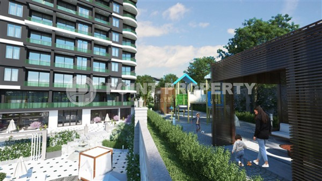 Апартаменты с двумя комнатами в строящемся комплексе в районе Демирташ, Аланья, площадью 55 м2-id-3232-фото-16