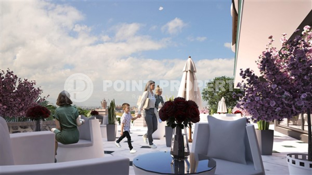 Апартаменты с двумя комнатами в строящемся комплексе в районе Демирташ, Аланья, площадью 55 м2-id-3232-фото-17