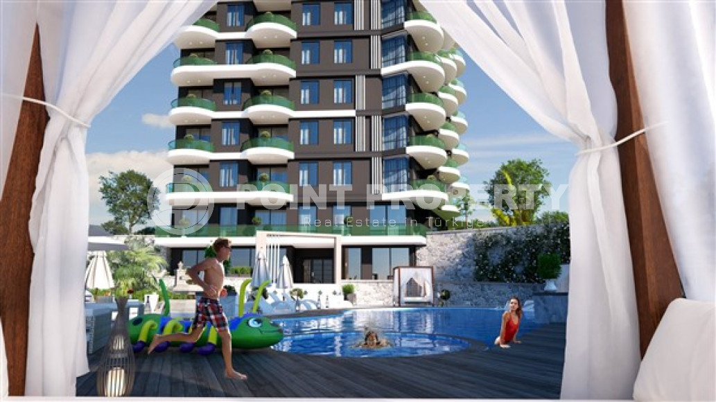 Апартаменты с двумя комнатами в строящемся комплексе в районе Демирташ, Аланья, площадью 55 м2-id-3232-фото-19