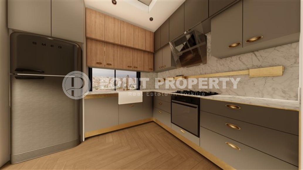 Дуплексные апартаменты различных планировок с площадью 118 - 214 м2, центр Аланьи, Хасбахче-id-3234-фото-15