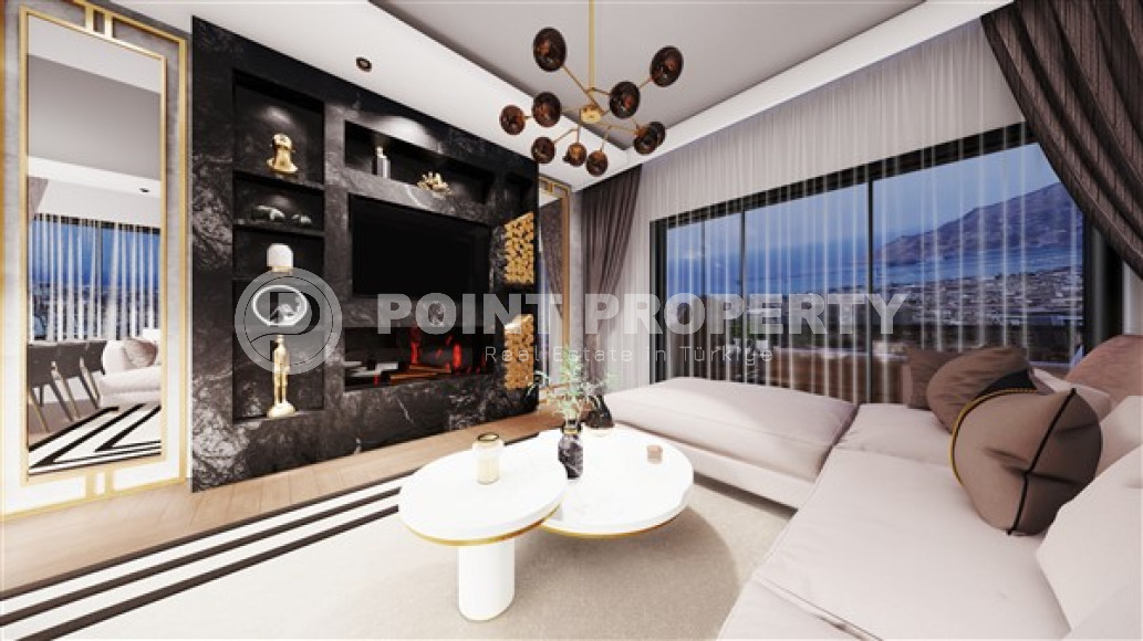 Дуплексные апартаменты различных планировок с площадью 118 - 214 м2, центр Аланьи, Хасбахче-id-3234-фото-17