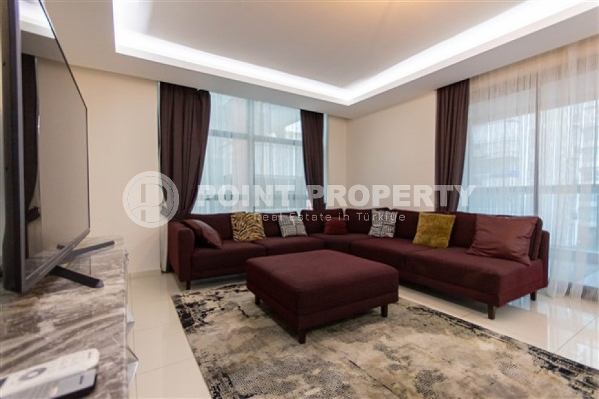 Комфортабельные меблированные апартаменты 110 м2, район Махмутлар, Аланья, рядом с морем-id-3236-фото-6