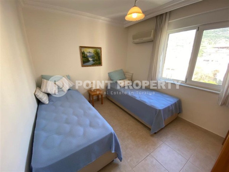 Уютная трёхкомнатная квартира с видом на крепость и аланийскую террасу, центр, Аланья-id-3238-фото-5