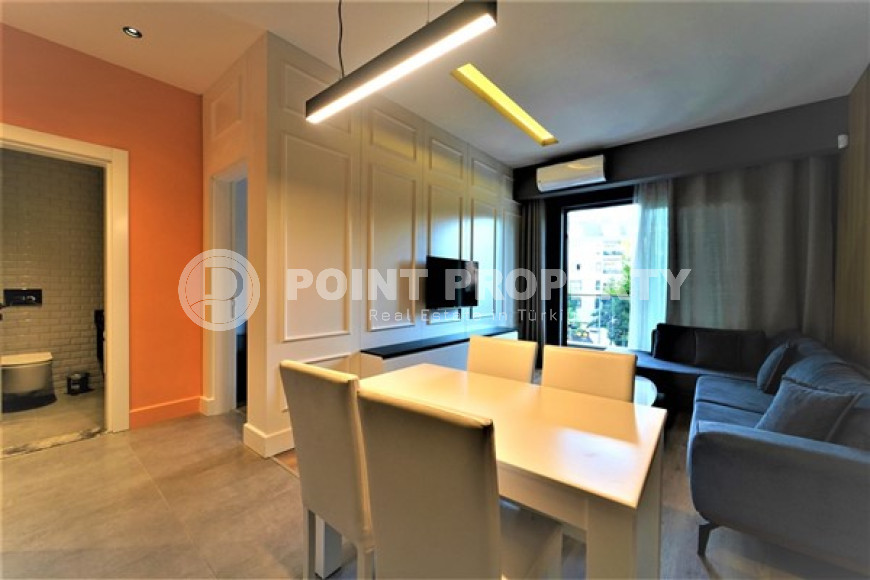 Апартаменты 1+1 с новой мебелью в 350 метрах от пляжа Клеопатры, центр, Аланья-id-3239-фото-4