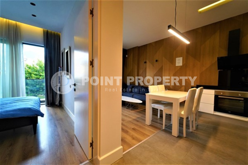 Апартаменты 1+1 с новой мебелью в 350 метрах от пляжа Клеопатры, центр, Аланья-id-3239-фото-7