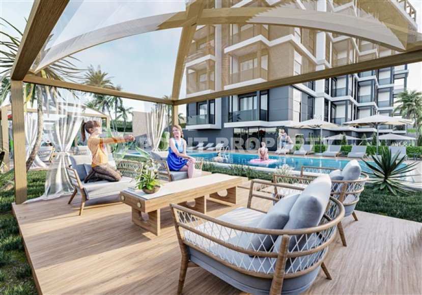 Апартаменты с одной спальней, садовые дуплексы и двухуровневые пентхаусы площадью от 69 до 252 м² в новом проекте в Кестеле, Аланья-id-3244-фото-10