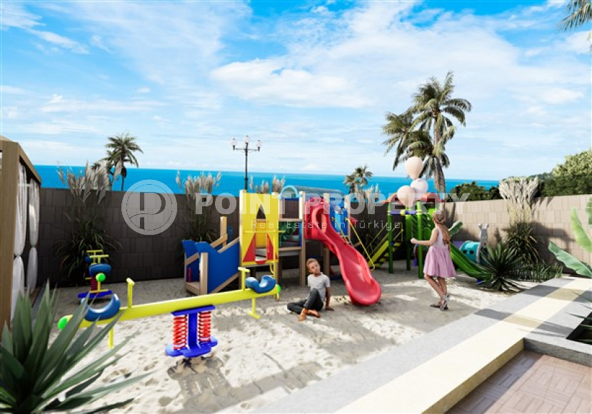 Апартаменты с одной спальней, садовые дуплексы и двухуровневые пентхаусы площадью от 69 до 252 м² в новом проекте в Кестеле, Аланья-id-3244-фото-12