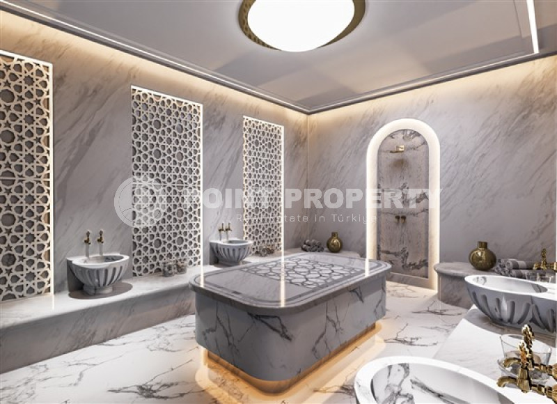 Апартаменты с одной спальней, садовые дуплексы и двухуровневые пентхаусы площадью от 69 до 252 м² в новом проекте в Кестеле, Аланья-id-3244-фото-14