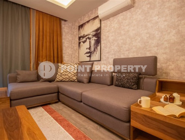 Стильная квартира с двумя спальнями в жилом комплексе на первой линии, Махмутлар, Аланья-id-3245-фото-3