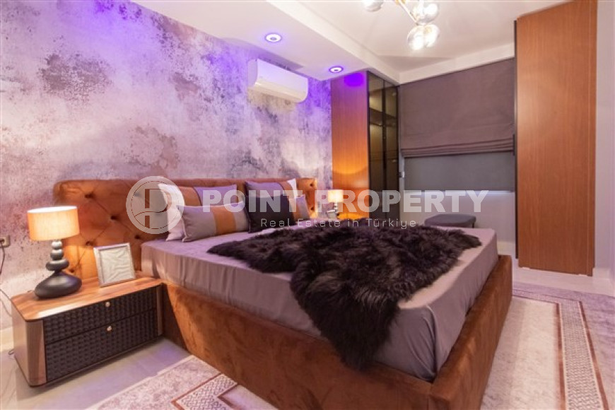 Стильная квартира с двумя спальнями в жилом комплексе на первой линии, Махмутлар, Аланья-id-3245-фото-7