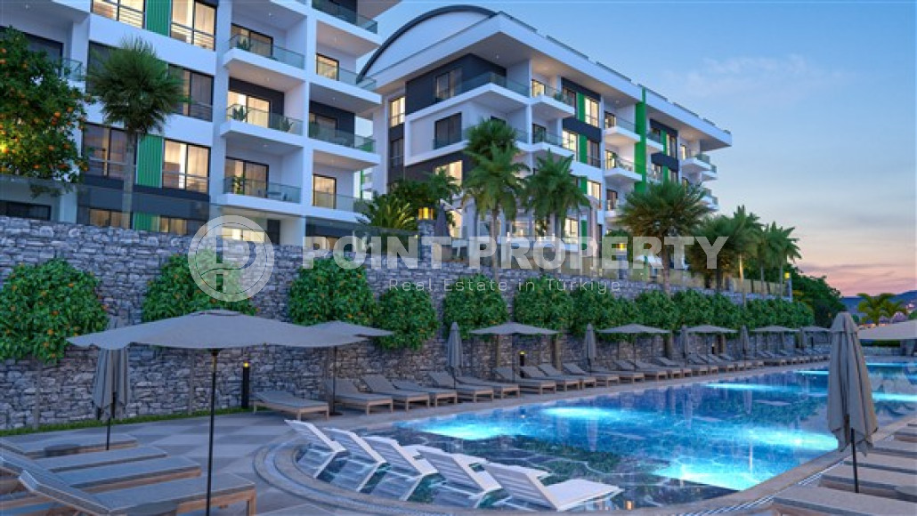 Роскошный инвестиционный проект на стадии строительства в районе Каргыджак, Аланья, квартиры 48 - 150 м2-id-3247-фото-9