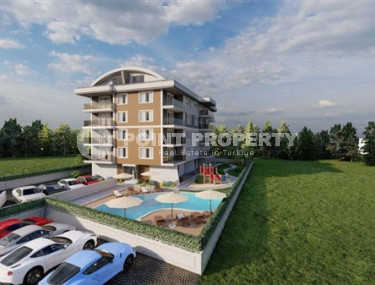 Apartment of 55 m² with one bedroom in a new complex, Upper Oba, Alanya-id-3251-photo-2