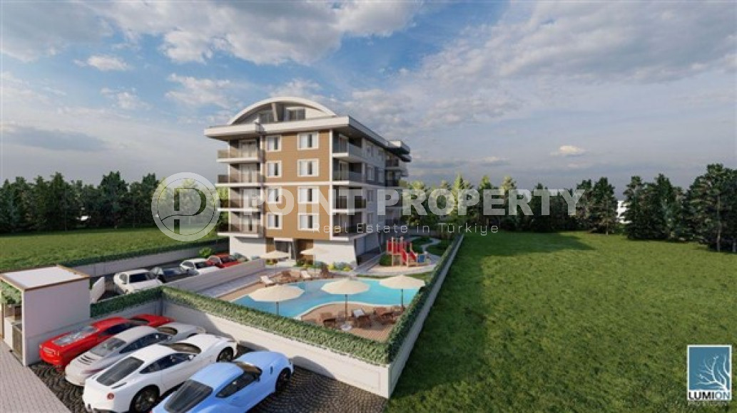Apartment of 55 m² with one bedroom in a new complex, Upper Oba, Alanya-id-3251-photo-2