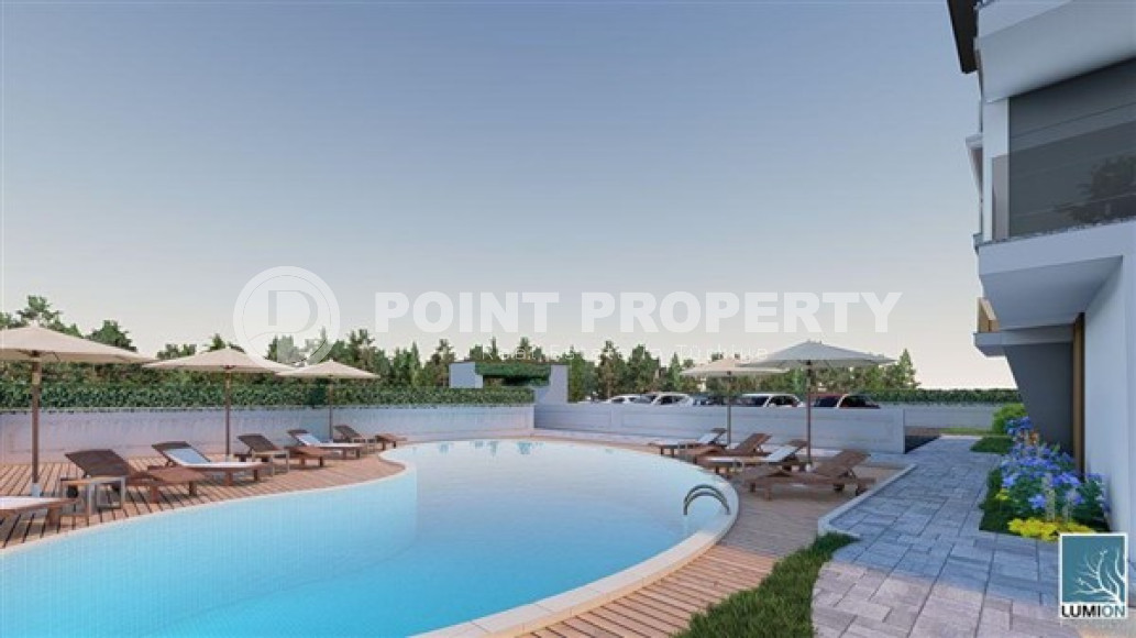 Apartment of 55 m² with one bedroom in a new complex, Upper Oba, Alanya-id-3251-photo-4