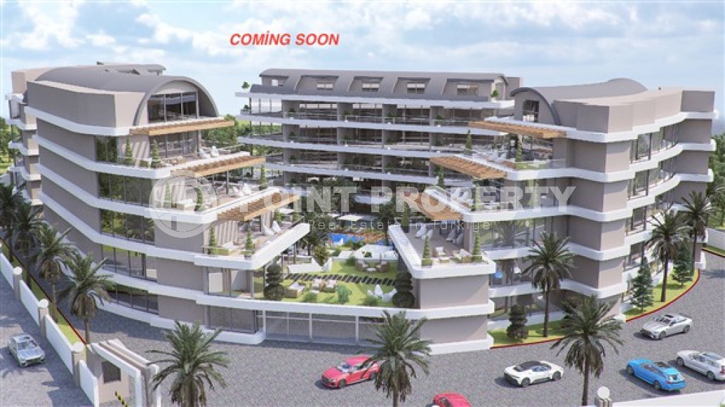 Apartments with layouts 1+1, 2+1, penthouses 3+1, 4+1 for investment in a complex with luxury infrastructure, Upper Oba, Alanya-id-3253-photo-3