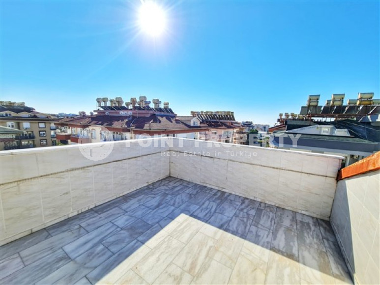 Красивый и просторный пентхаус с четырьмя спальными комнатами в доме 2013 года, район Оба, Аланья-id-3256-фото-5