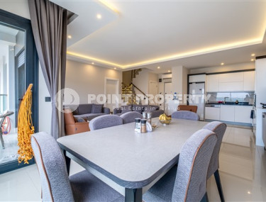 Видовой пентхаус 4+1 в районе Аланьи, Каргыджак, всего в 50 метрах от Средиземного моря-id-3261-фото-3