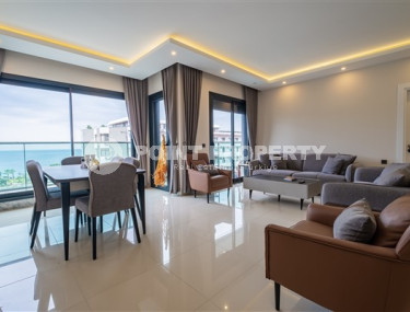 Видовой пентхаус 4+1 в районе Аланьи, Каргыджак, всего в 50 метрах от Средиземного моря-id-3261-фото-5