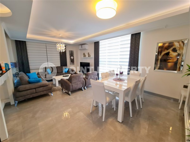 Стильная двухуровневая квартира с площадью 240 м2 в районе Оба, Аланья, с мебелью-id-3266-фото-8