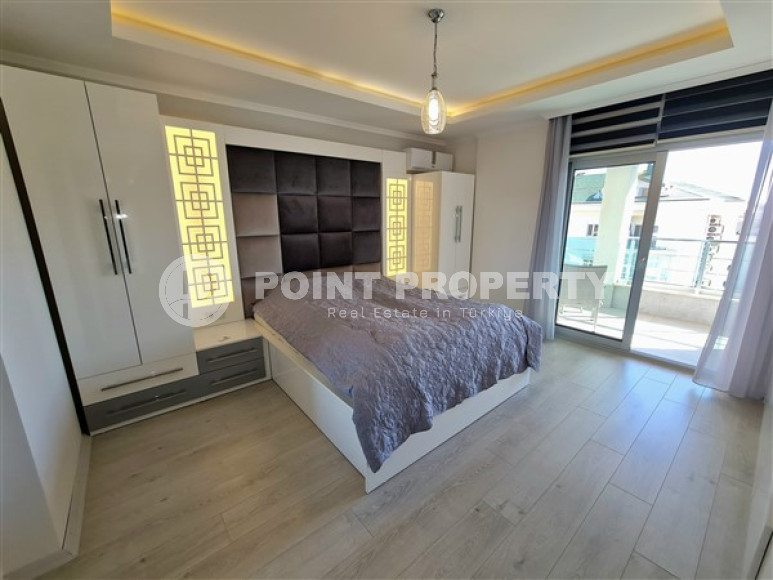 Стильная двухуровневая квартира с площадью 240 м2 в районе Оба, Аланья, с мебелью-id-3266-фото-14