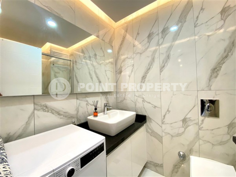 Удобные апартаменты 1+1 стандартной площади 57 м² в центре Аланьи, район Сарай-id-3270-фото-4