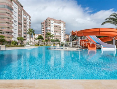 Готовая для проживания квартира с тремя спальнями в престижном жилом комплексе, Тосмур, Аланья-id-3278-фото-2