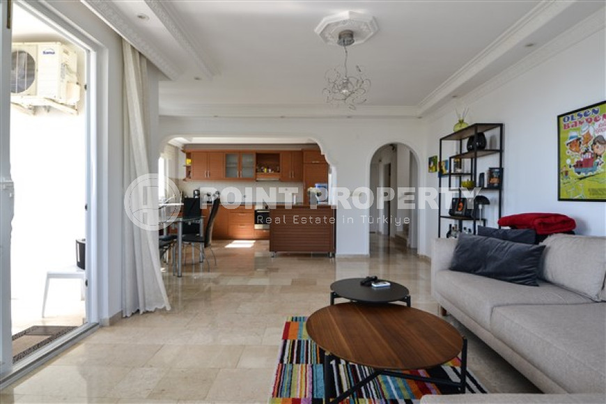 Роскошный пентхаус 4+1 с видом на море и горы, район Тосмур, Аланья, недалеко от центра города-id-3279-фото-5