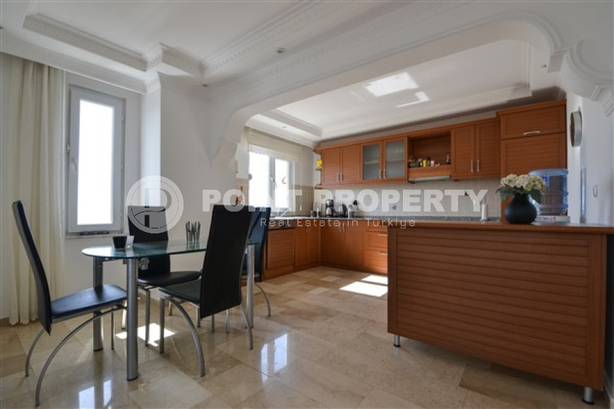 Роскошный пентхаус 4+1 с видом на море и горы, район Тосмур, Аланья, недалеко от центра города-id-3279-фото-6