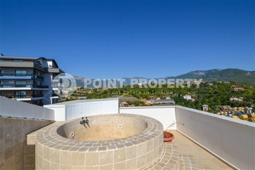Роскошный пентхаус 4+1 с видом на море и горы, район Тосмур, Аланья, недалеко от центра города-id-3279-фото-19