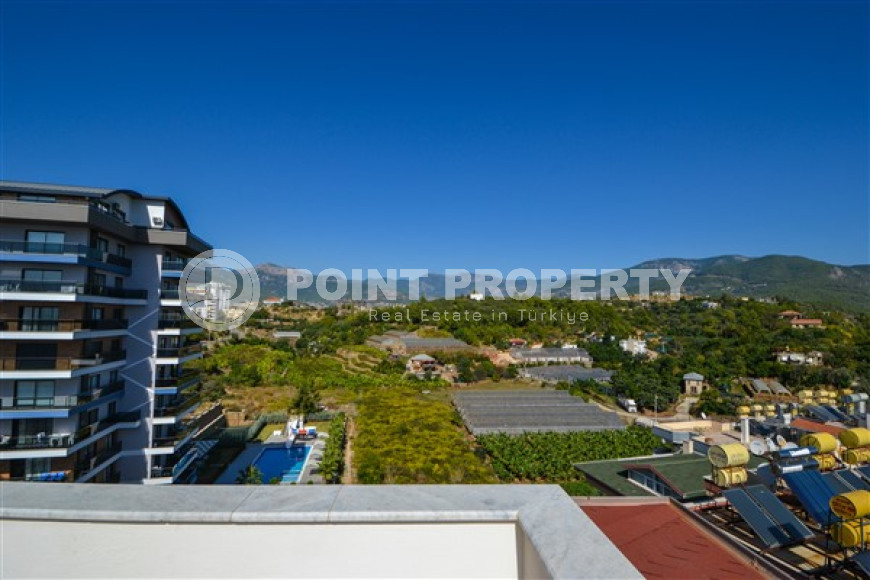 Роскошный пентхаус 4+1 с видом на море и горы, район Тосмур, Аланья, недалеко от центра города-id-3279-фото-21