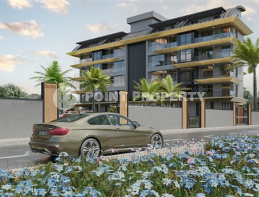 Apartments and duplexes 66 - 176 m2 in a low-rise complex under construction in the Kargicak area, Alanya, 200 meters from the Mediterranean Sea-id-3287-photo-1